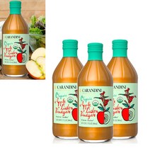 이탈리아 카란디니 유기농 사과 초모 식초 3병, 3개, 500ml