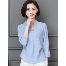 쉬폰 긴팔 블라우스