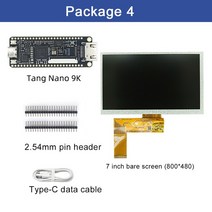 개발보드 당나라 나노 9K FPGA 개발 보드 GOWIN GW1NR-9 RISC-V HDMI 40P RGB 인터페이스 1.14/4.3/5/7 인, 05 번들 5