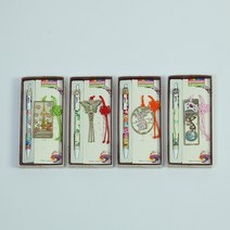 SOV 한국전통문양 책갈피 볼펜 4종 세트 북마크, 1개, 옵션06. 한국지도