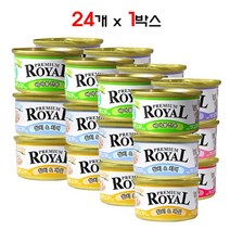 프리미엄 로얄캔 85g 24개입 고양이간식, 콤보(각 4개씩)
