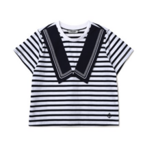 레노마키즈 여아용 마린 카라 스트라이프 티셔츠 R2321T164
