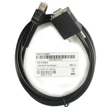 Zebra LI3608 LI3678 DS3608 DS3678 바코드 스캐너 케이블과 호환되는 5V 2M RS232 직렬 스트레이트 케이블