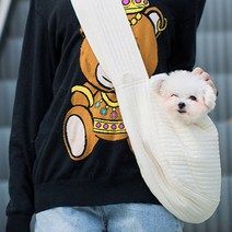 강아지 고양이 산책 이동가방 이동장 슬링백 포대기, 중형사이즈 (40 x 26 x 11cm)