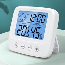온도계 온도계측기 온도 습도계 정확한 디지털 LCD 실내 편리한 센서 다기능 의 조각, 한개옵션1, 01 With backlight