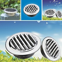 원형 덕트 디퓨져 라인디퓨저 가정용 아파트환기구 디퓨샤 플랜지 곤충 보호 기능이 있는 실버 스테인레스 스틸 환기 그릴 80/100/120mm 에어, [03] 120mm