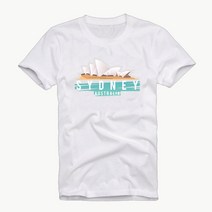 SYDNEY_시드니 빅사이즈 라운드넥 프린팅 레터링 반팔 프린트 티셔츠 반소매