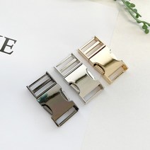 헤세드 조리개형) 금속버클 가방버클 가방부자재 리드줄버클-(내경20mm), 3컬러전부(3개)