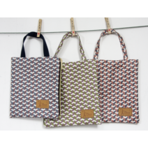 고급스런 격자 무늬 라미네이트 방수 원단 패브릭, 브라운