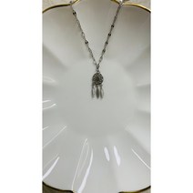 써지컬 스틸 체인 드림캐처목걸이 드림캐처 펜던트 좋은꿈을 잡아주는 목걸이 남녀공용목걸이