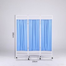 병원 의료용 파티션 칸막이 가림막 이동식 요양원, A. 블루-3단