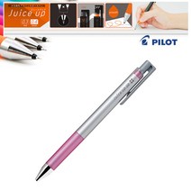 [영번지몰] 파이롯트 쥬스업 파스텔 메탈릭 컬러 가늘고 부드러운 노크식 펜 볼펜, 0.4mm_메탈릭_핑크