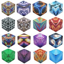 우주큐브 자석 3d 입체 완구 변신 합체 마그네틱 큐브18종, 4.퍼플