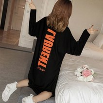 베베디 여성용 루젠 이니셜 긴팔 롱원피스