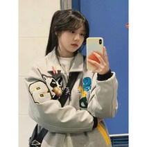 스카잔 스카쟌 점퍼 야구복 경량 항공 일본 여성 깔깔이 패딩