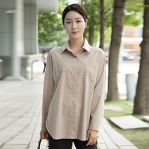 엄마옷 모슬린 베이직 포켓 스판 남방 NB208102마담 미시옷 50대 중년여성의류 60대 엄마옷 빅사이즈 할머니옷 여성옷