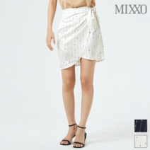 미쏘 미쏘 스트라이프 랩 스커트_MIWWH9801S