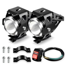후면램프 LED 전조등 자전거 후미등 점멸등 헤드램프 VMAX NMAX XMAX TMAX 오토바이 U5 헤드 라이트 YAMAHA VMAX1200 NMAX125 NMAX155 전면, 1 pair-switch
