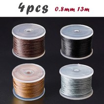 가죽 재봉 송곳 키트 공예 도구 손 재봉틀 빠른 잠금 스티처 스레드 바늘 세트 DIY 슈 메이커 캔버스 수리, 02 4pcs Waxy thread, 4pcs Waxy thread-A