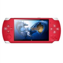 X6 4.3 인치 스크린 게임 콘솔 PSP 휴대용 플레이어 8G 내장 10 000 지원 8163264128 비트, 빨간, 04 Red