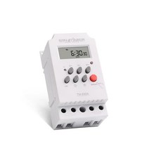12V DC 입력 7 일 프로그래밍 가능 24 시간 미니 타이머 스위치 릴레이 부하 고전력 30A, 01 12V