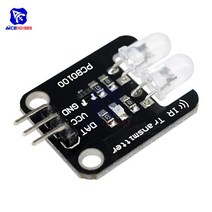 Diymore PCB0100 2 채널 적외선 송신기 모듈 Arduino 전자 빌딩 블록용 IR, 한개옵션0