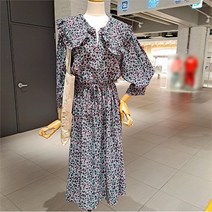 오더렛 오더렛 플랫 카라 프린트 원피스-2 (6863758)