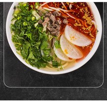 멜라민 식기 국수 그릇 라면 마라탕 칼국수 면기, 검정색 양면 나사형 보울 8인치 추가 두께