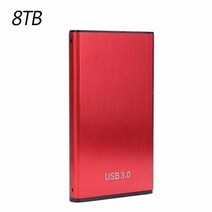 대용량 외장 하드 고속 SSD 2TB 4TB 8TB 16TB 30TB USB 3.0, 8TB Red