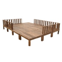 조립식평상 마당 평상 옥탑방 야외용 테이블 90cm, 90x90x18cm (플랫폼 1개)