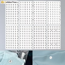 골든트리 원형 사이즈 스티커 60P 10장 1세트 사이즈표기 의류 옷스티커, XL 10장 1세트