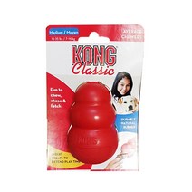 콩 클래식 애견 장난감 중 M, 빨강, 2개