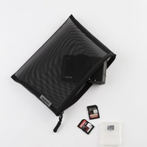 단순생활 메쉬파우치 블랙 B5, 단품