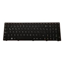 프레임이 있는 B570 Z565 Z570 V570A V570G용 교체용 노트북 키보드, 340x120x5mm, 플라스틱, 블랙
