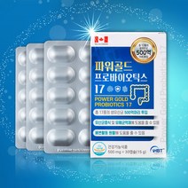 파워골드 프로바이오틱스 17 장용성 캡슐 100억 보장 유산균 1개월분, 단품, 단품