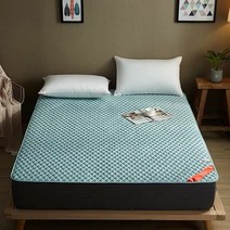 흙침대토퍼 앗뜨거 발열매트 소프트 폴드 다다미 매트리스 싱글 더블 성인 침실, 150x200cm, 초록