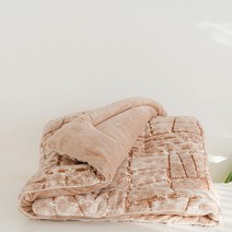 [보드리아] 엘레나 따듯한 10미리 극세사 차렵 이불 패드 세트