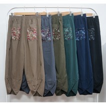 형제상회 할머니옷 할머니바지 꽃주머니 항아리 고무줄 몸빼 요양원 C0002SF07