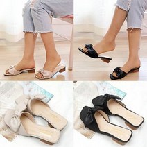 리본 뮬 슬리퍼 4cmSH0022-669