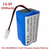 로봇청소기 배터리 호환 Xiaomi g1 mi 로봇 진공 청소기 필수 mjstg1 로봇 진공 청소기 18650 배터리 팩용 기존 14.8v 3500mah 리튬 이온 배터리