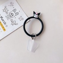 휴대폰 핸드폰 핑거 스트랩 줄 동물 실리콘 손목 밴드 분실 방지 끈 핸드 캐리 낙하 팔찌, 한개옵션1, 4