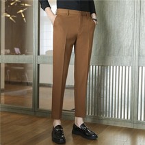 2022 Men Suit Pants Casual Office High Quality Cotton Trousers Business For Wedding Party Dress Soci