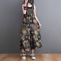 FANSYLI 여성 멜빵바지 가을 새로운 캐주얼 롱 점프슈트 높은 허리 와이드 점프수트 271호 8D