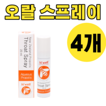 하이웰 프로폴리스 마우스 스프레이 입 구강 오랄 휴대용 들고다니기 편한 좋은 4개, 20ml