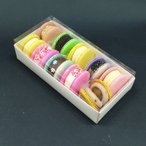 투명 마카롱 상자 2210 (10매/개당850원) 가로22X세로10cm 종이받침 포함