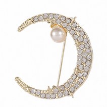 우아한 옷깃 핀 낭만적 인 러브 배지 할로윈 브로치 공작새 달 그 옷깃 핀 브로치를위한 부부 선물