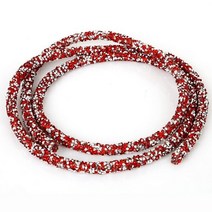 마닐라로프 와이어 안전 밧줄 12 색 7mm 소프트 튜브 쥬얼리 코드 로프 스트링 수지 라인석 DIY 수제 의, 01 Red