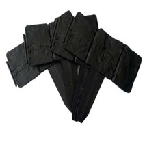 차폐휀스 담장공사 단독 주택 카페 담장 펜스 정원 마당 10pc 울타리 테두리 접는 풍경 회색 오렌지 꽃 울타리 경로 테두리 잔디 모조 돌 울타리 접지, 검은색