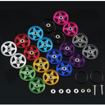 미니카4WD트랙 트럭 미니카 19mm 알루미늄 볼 레이스 롤러 링 + 520 베어링 4 개 타미야 미니 4WD 레이싱, 06 dark blue