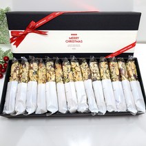 100%수제 한끼견과 에너지바 크리스마스 선물세트 14개입 650g 개당45g